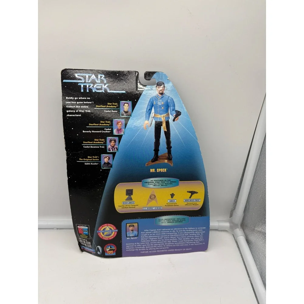 Star Trek Playmates Warp Factor Figure Lot: Cadet Data, Sisko, Spock, Jem'Hadar - Picture 7 of 9